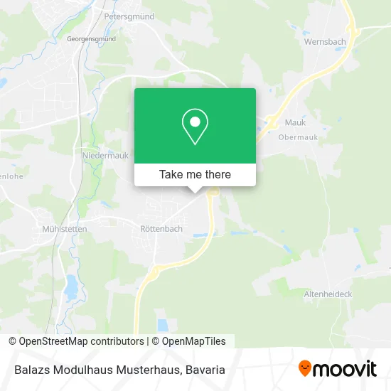 Balazs Modulhaus Musterhaus map
