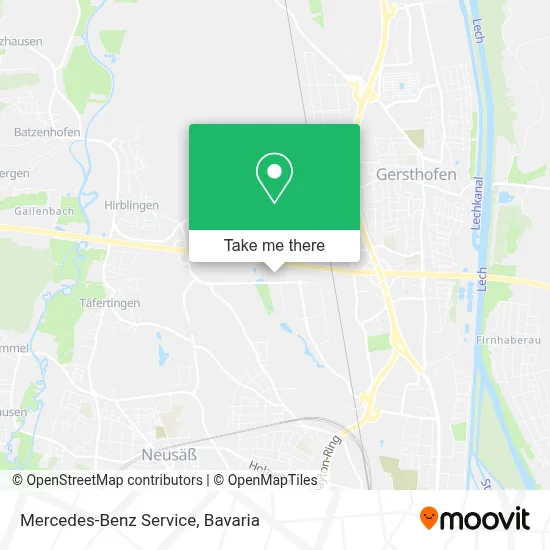 Mercedes-Benz Service map