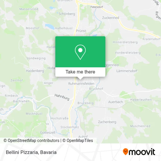 Bellini Pizzaria map