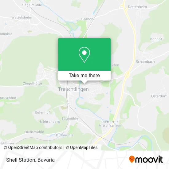 Shell Station map
