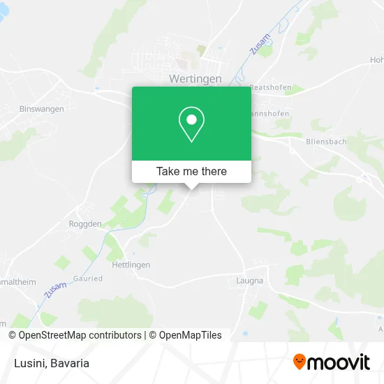 Lusini map