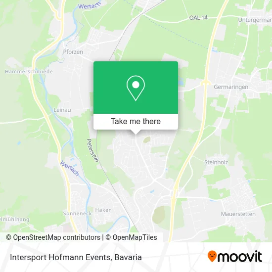 Intersport Hofmann Events map