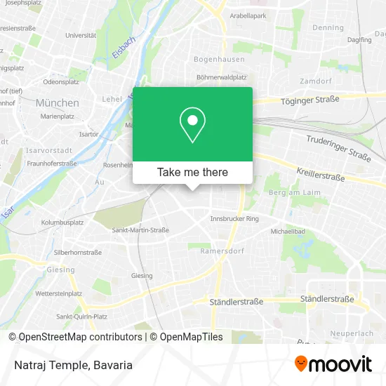 Natraj Temple map