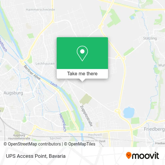 Ups Access Point map