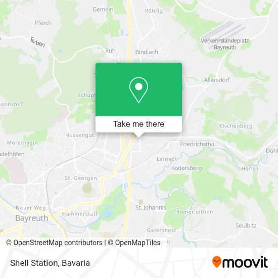 Shell Station map