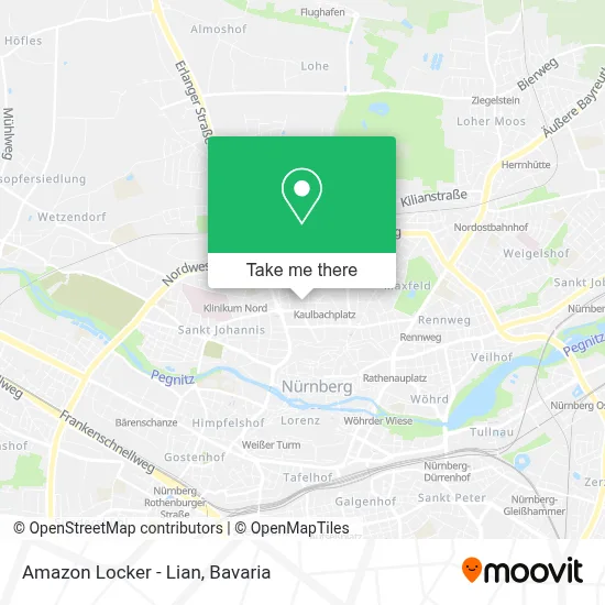 Amazon Locker - Lian map