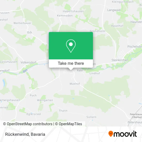 Rückenwind map