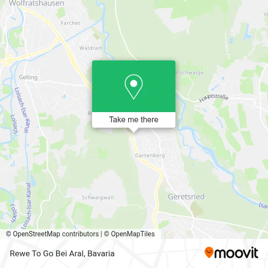 Rewe To Go Bei Aral map