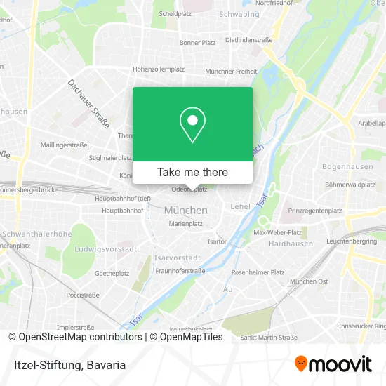 Itzel-Stiftung map