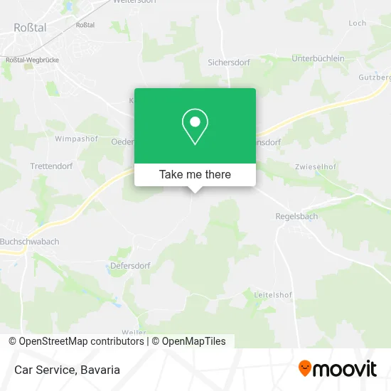 Car - Service map