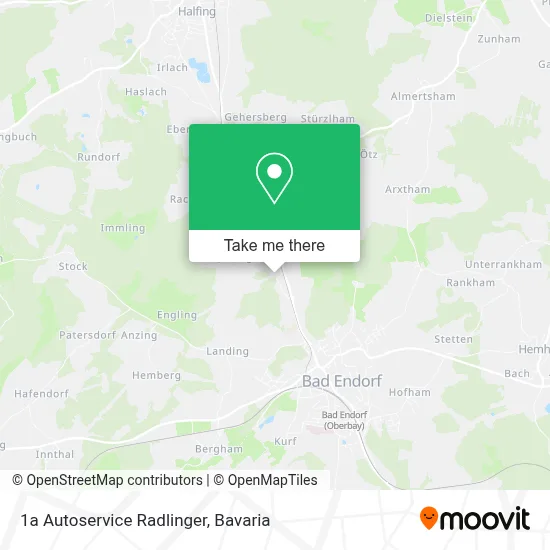 1a Autoservice Radlinger map