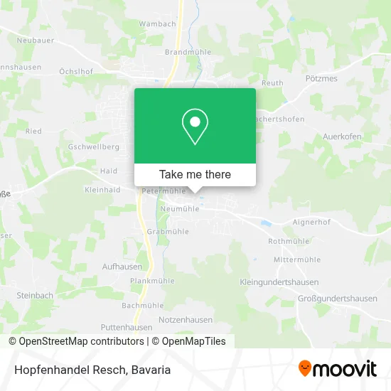 Hopfenhandel Resch map
