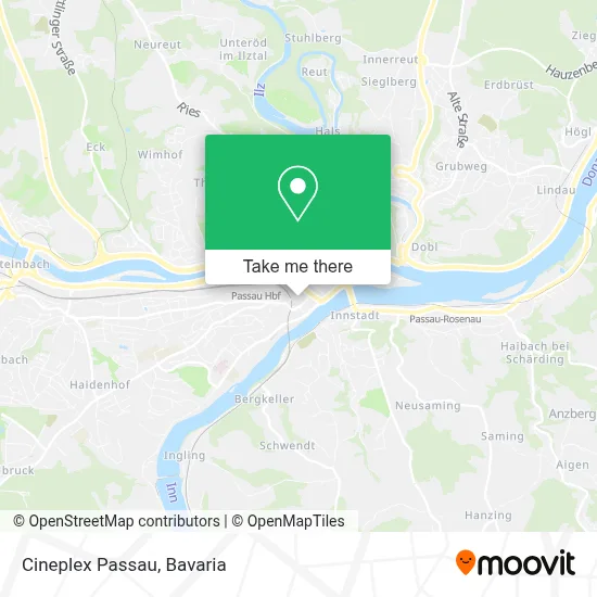 Cineplex Passau map