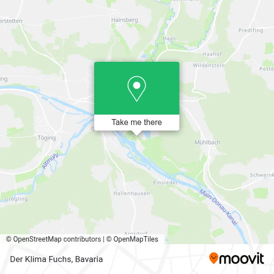 Der Klima Fuchs map