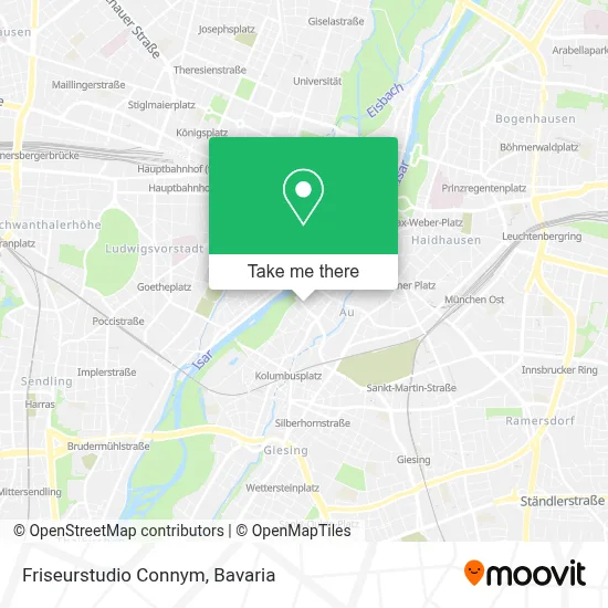 Friseurstudio Connym map