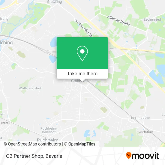 O2 Partner Shop map