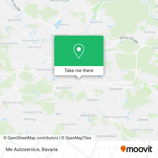 Me Autoservice map