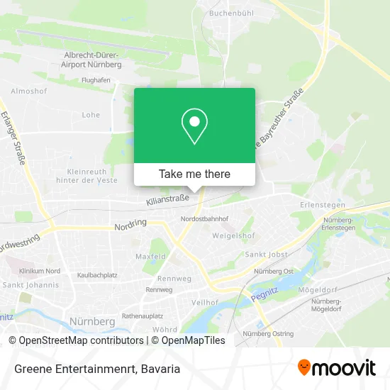 Greene Entertainmenrt map