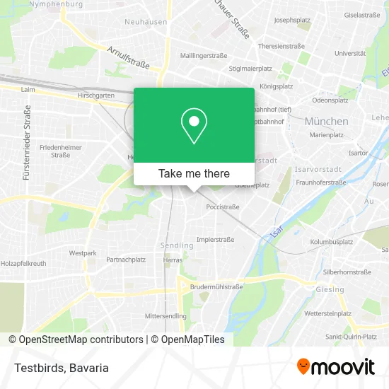 Testbirds map