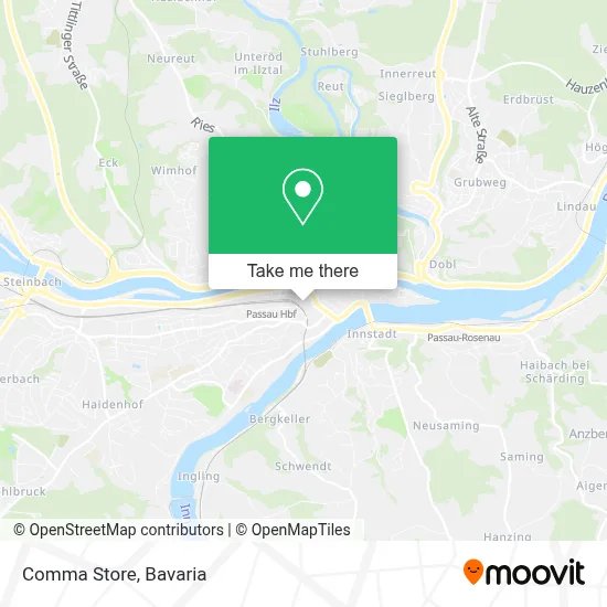 Comma Store map