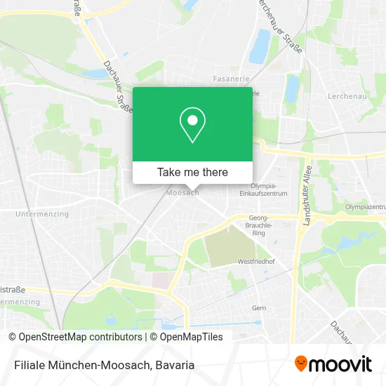 Filiale München-Moosach map