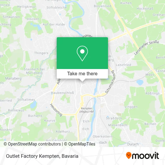 Outlet Factory Kempten map
