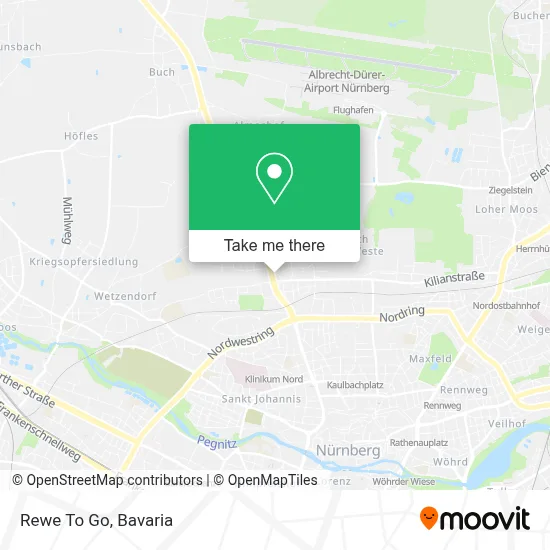Rewe To Go map