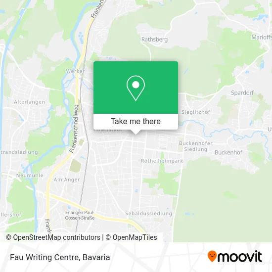 Fau Writing Centre map