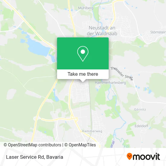 Laser Service Rd map