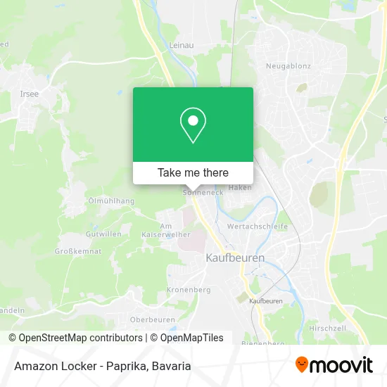 Amazon Locker - Paprika map