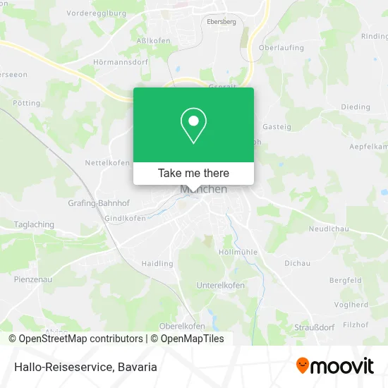 Hallo-Reiseservice map