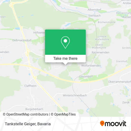 Tankstelle Geiger map