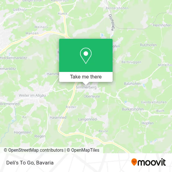 Deli's To Go map