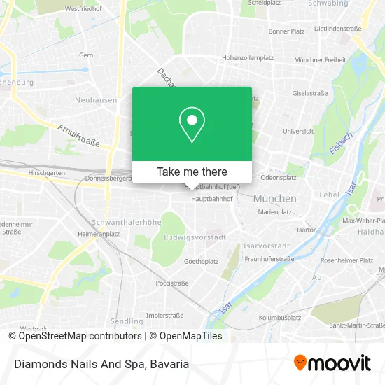 Diamonds Nails And Spa map