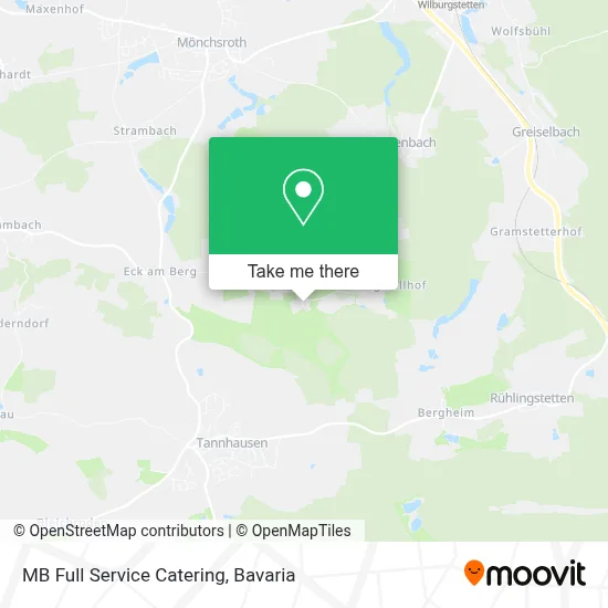 MB Full Service Catering map