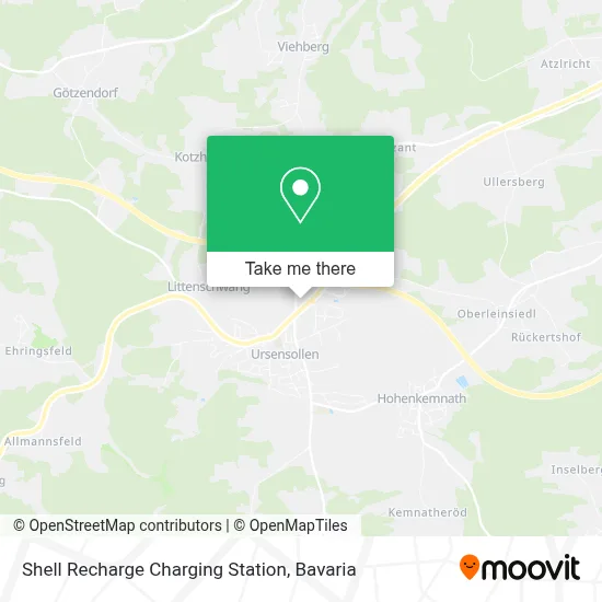 Shell Recharge Charging Station map