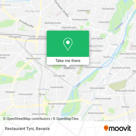 Restaurant Tyni map