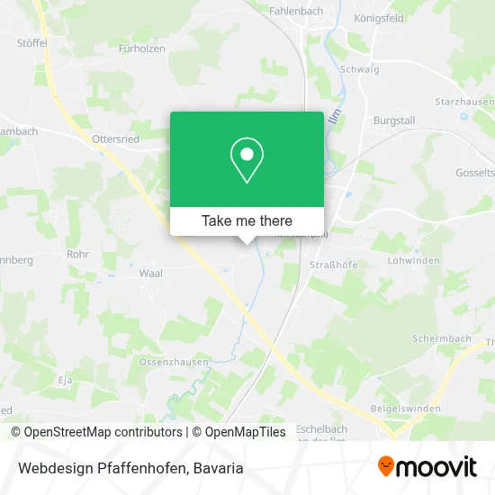 Webdesign Pfaffenhofen map