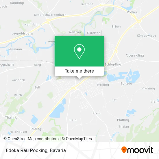 Edeka Rau Pocking map