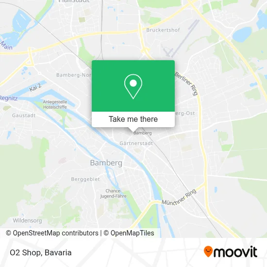 O2 Shop map