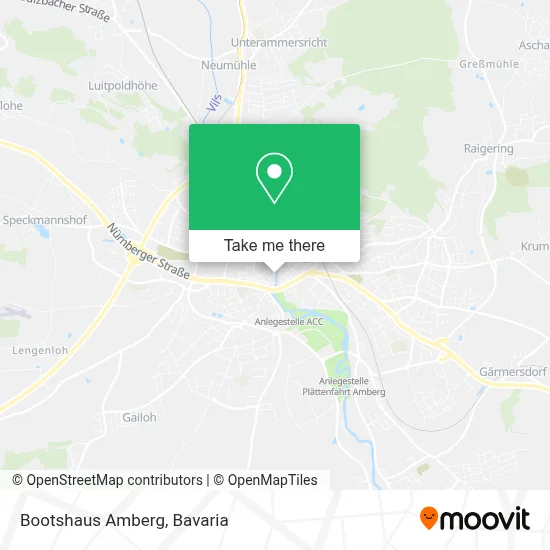Bootshaus Amberg map