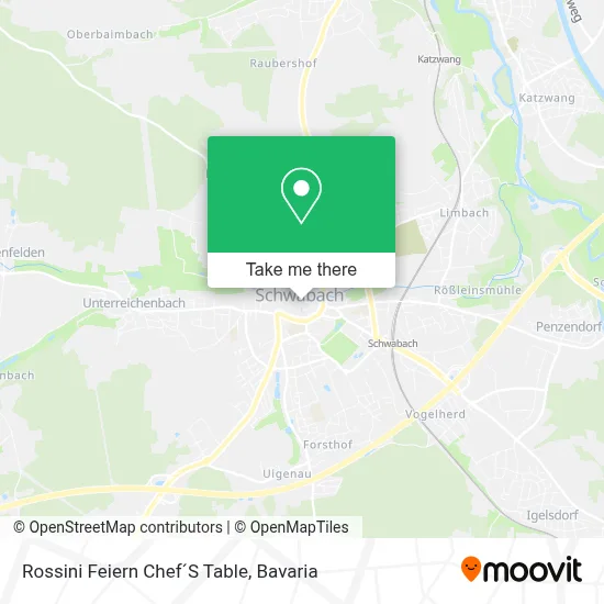 Rossini Feiern Chef´S Table map