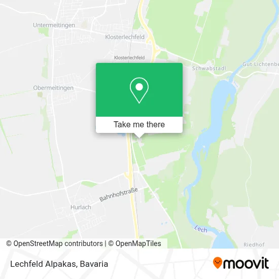 Lechfeld Alpakas map