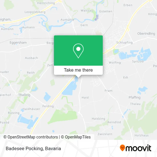 Badesee Pocking map
