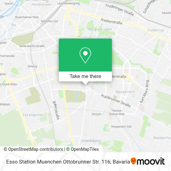 Esso Station Muenchen Ottobrunner Str. 116 map
