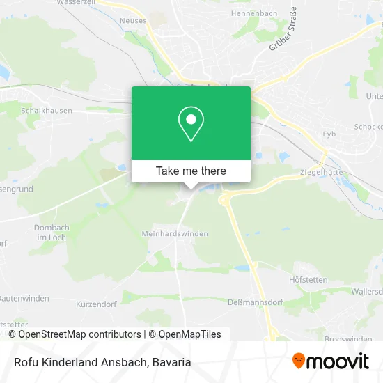 Rofu Kinderland Ansbach map