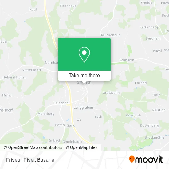 Friseur Piser map