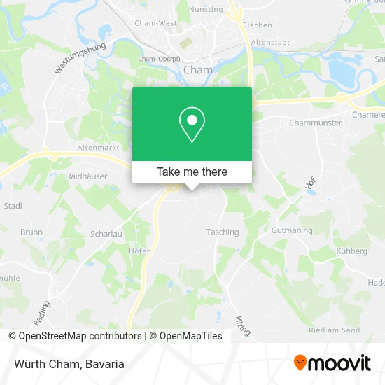 Würth Cham map