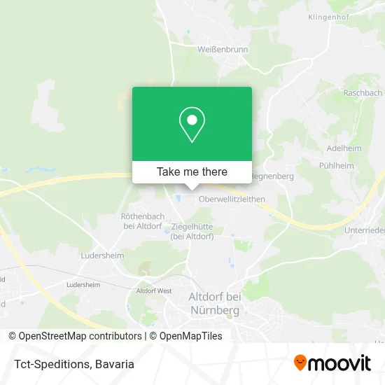 Tct-Speditions map