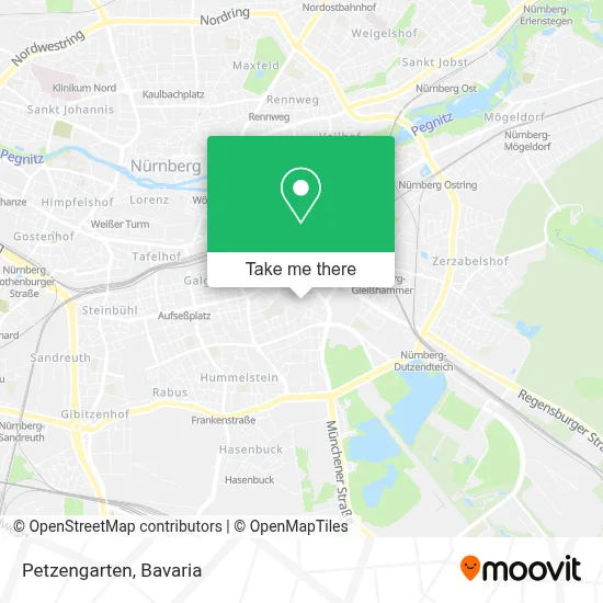 Petzengarten map